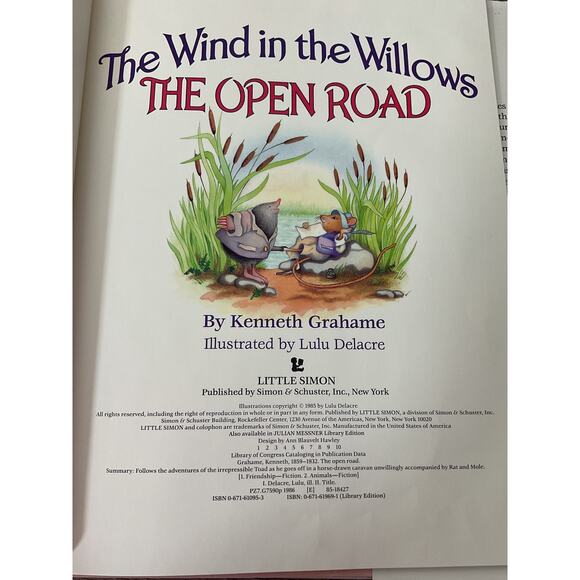1985 The Wind in the Willows Hardcover The Open Road Kenneth Grahame - Picture 4 of 8
